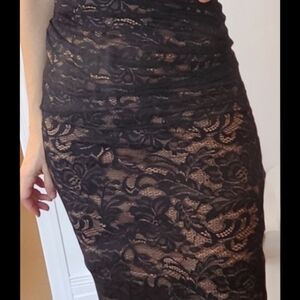 Elegant Black Lace Dress